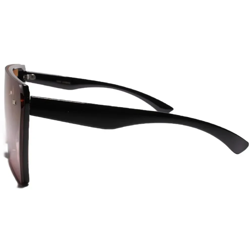 Kiss Oversized Square Sunglasses Brown Pink Gradient Lens 80s 90s